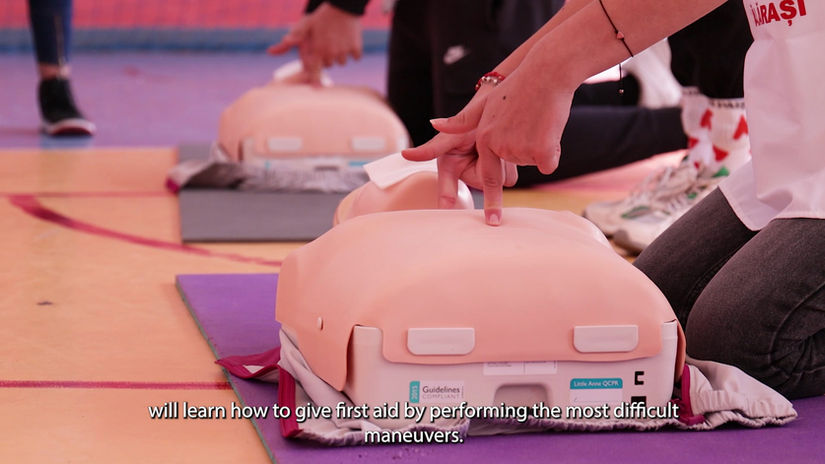 First aid training session with Red Cross Organization